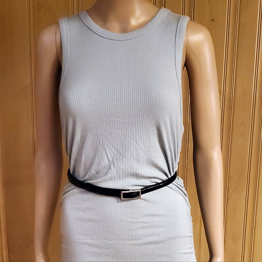 Forever 21 Ruched Ribbed Tank Dress